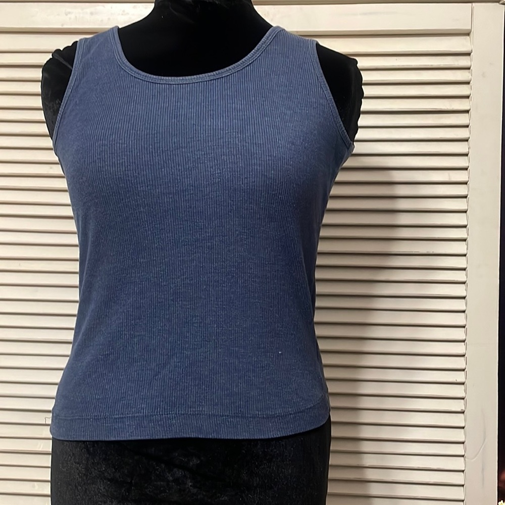 Denim colored tank top.
